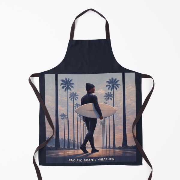 Item preview, Pacific Beanie Weather Surfer Under Palms California Art designed and sold by POD DYNASTY.