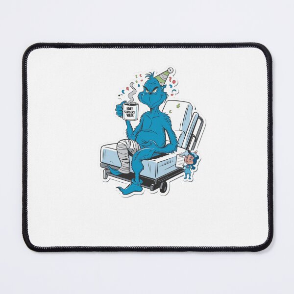 Item preview, Grinch Inspired Recovery Humor Art – Funny Furry Creature Hospital Illustration designed and sold by jimikoyallin.