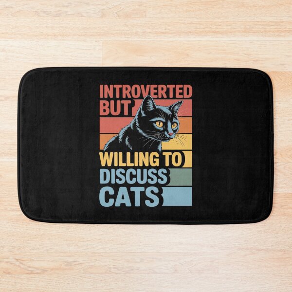 Item preview, Introverted But Willing To Discuss Cats Cat Lover designed and sold by Rotasiin.