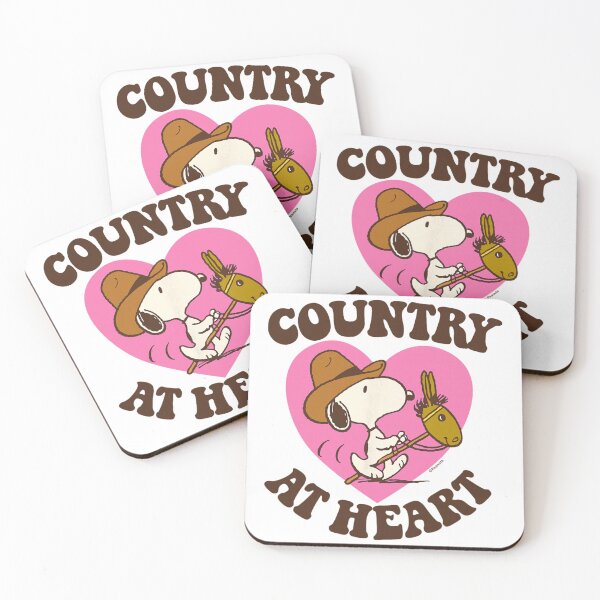 Item preview, Peanuts Inspired Country Dog Art – Cute Western Heart Illustration designed and sold by jimikoyallin.