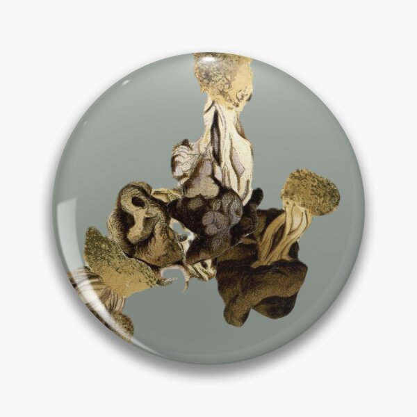 Item preview, Dance of the Helvellas - Mushroom Hunter Art designed and sold by The Sticker Bureau.