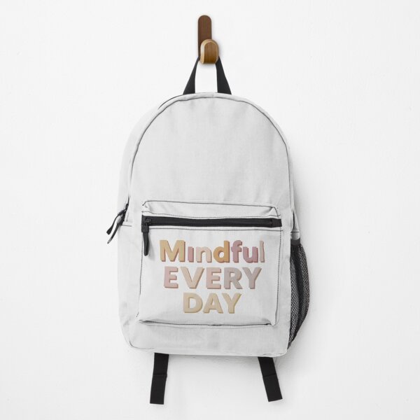 Item preview, Mindful Every Day – Mindfulness Quote, Mental Wellness Motivation, Positive Reminder, Pastel Aesthetic Typography Design designed and sold by PureBrain.
