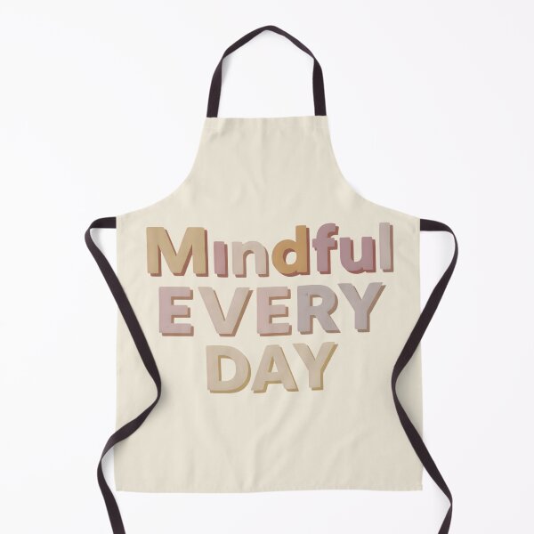 Item preview, Mindful Every Day – Mindfulness Quote, Mental Wellness Motivation, Positive Reminder, Pastel Aesthetic Typography Design designed and sold by PureBrain.