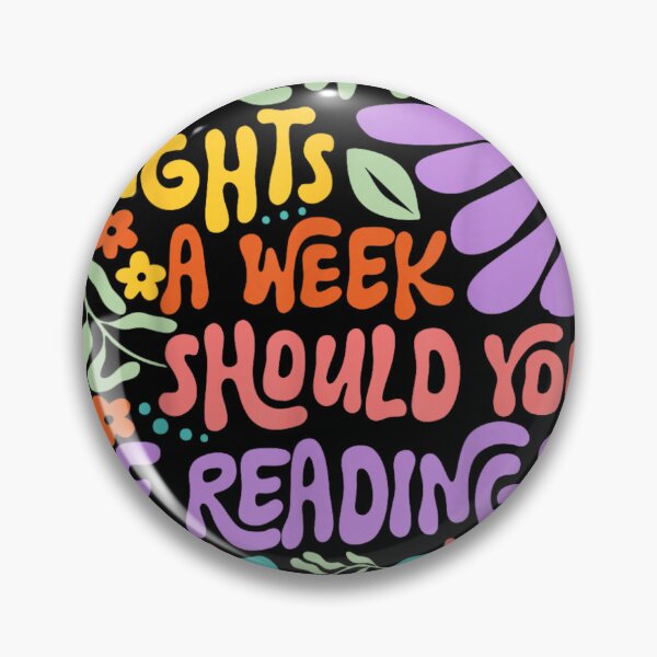 Item preview, Reading Question Flower Art How Many Nights A Week Should You Read designed and sold by PonyRoniku.