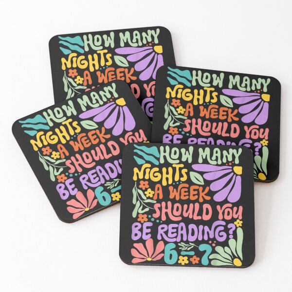 Item preview, Reading Question Flower Art How Many Nights A Week Should You Read designed and sold by PonyRoniku.