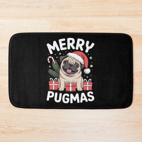 Item preview, Merry PugMas Christmas Santa Pug Dog Xmas Puppy  designed and sold by THagBlue.