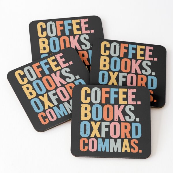 Item preview, Coffee Books Oxford Commas Teacher Librarian Reading designed and sold by tmerchtrends.