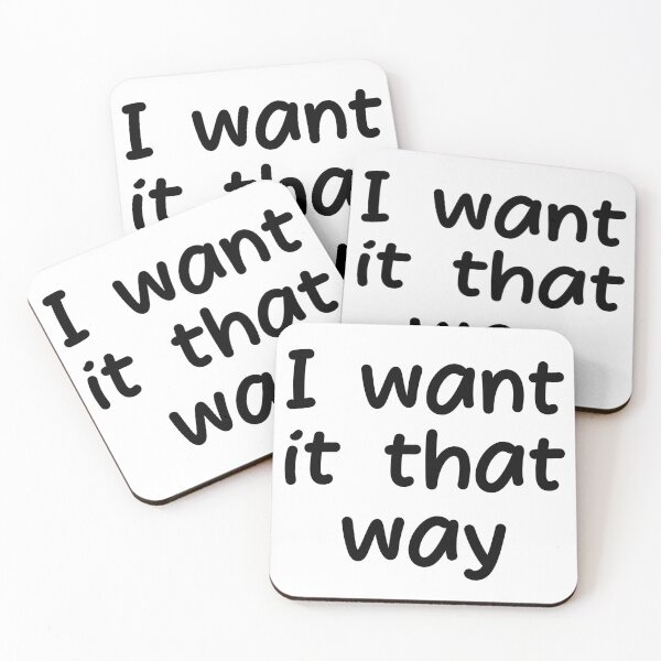 Item preview, I want it that way sticker designed and sold by DesignPMG.