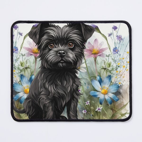Item preview, Affenpinscher Dog in a Field of Wildflowers designed and sold by SalonOfArt.