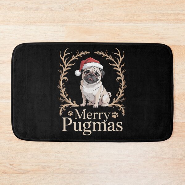 Item preview, Merry Pugmas Pug Christmas  designed and sold by THagBlue.