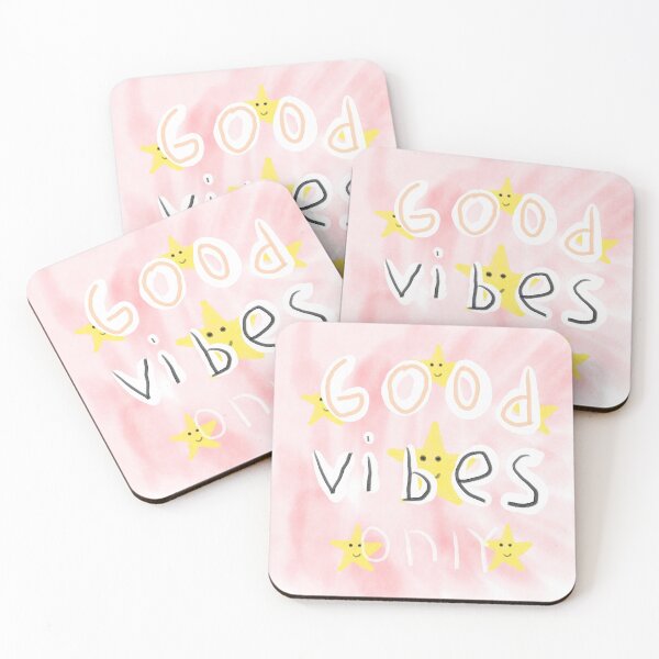 Item preview, Good Vibes Only: Cheerful Pink Doodles and Star | Cute Positive Artwork designed and sold by Beautiful art store.