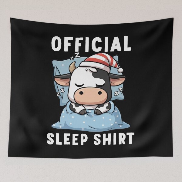 Item preview, Cute Cow Sleep Shirt Funny Pajama Tee designed and sold by TinaMDedrick.