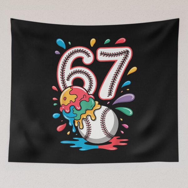 Item preview, Baseball Drip Number 67 Player Or 67Th Birthday designed and sold by merlinnears.