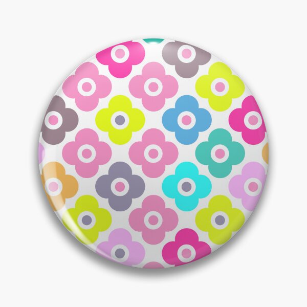Item preview, Multicolored rustic flower pattern on white  designed and sold by fuzzyfox.