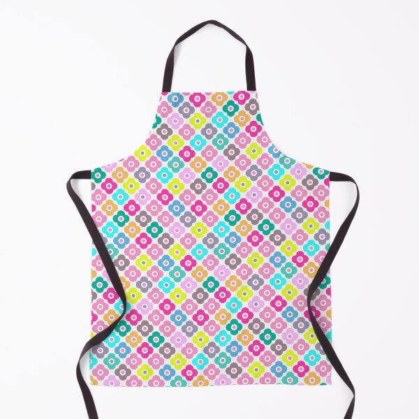 Item preview, Multicolored rustic flower pattern on white designed and sold by fuzzyfox.