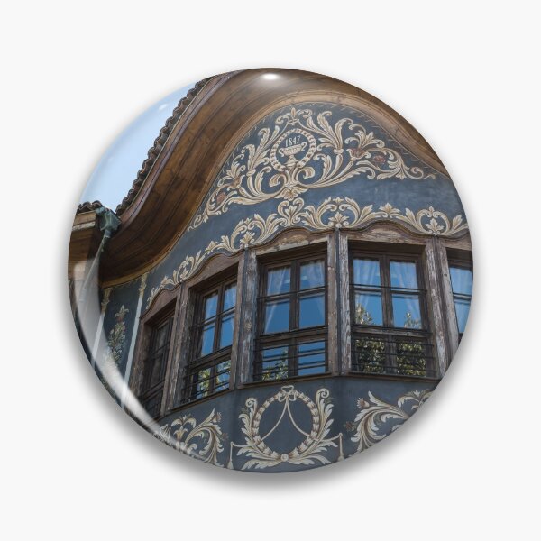 Item preview, Elegantly Curved Baroque House Facade from 1847 in Old Town Plovdiv designed and sold by Georgia Mizuleva.
