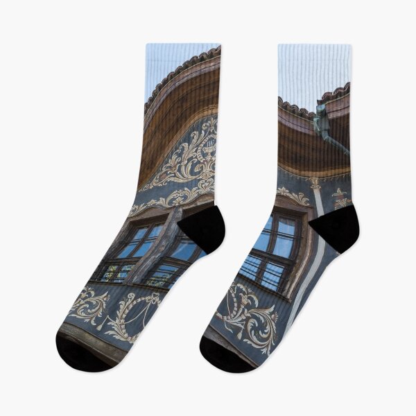 Item preview, Elegantly Curved Baroque House Facade from 1847 in Old Town Plovdiv designed and sold by Georgia Mizuleva.