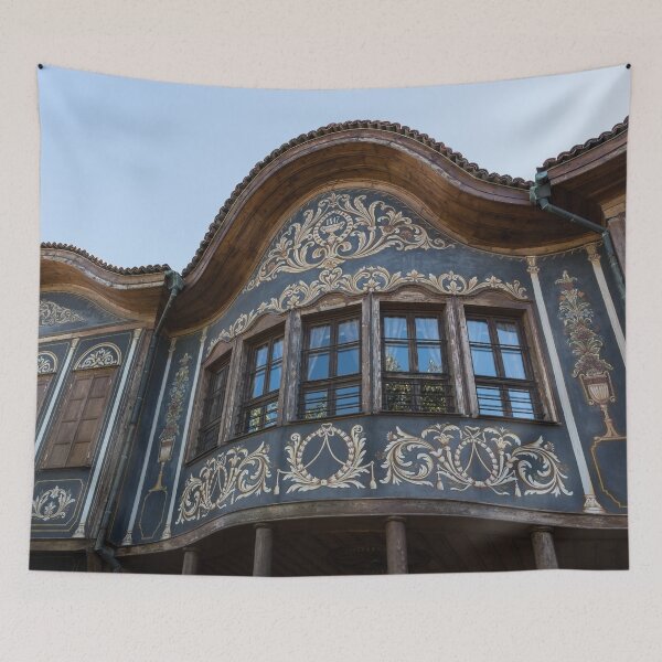 Item preview, Elegantly Curved Baroque House Facade from 1847 in Old Town Plovdiv designed and sold by Georgia Mizuleva.