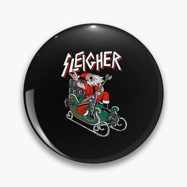 Item preview, ugly christmas sleigher - heavy metal santa designed and sold by JohnnieWilliam3.