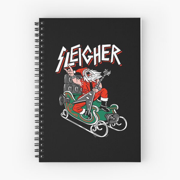 Item preview, ugly christmas sleigher - heavy metal santa designed and sold by JohnnieWilliam3.