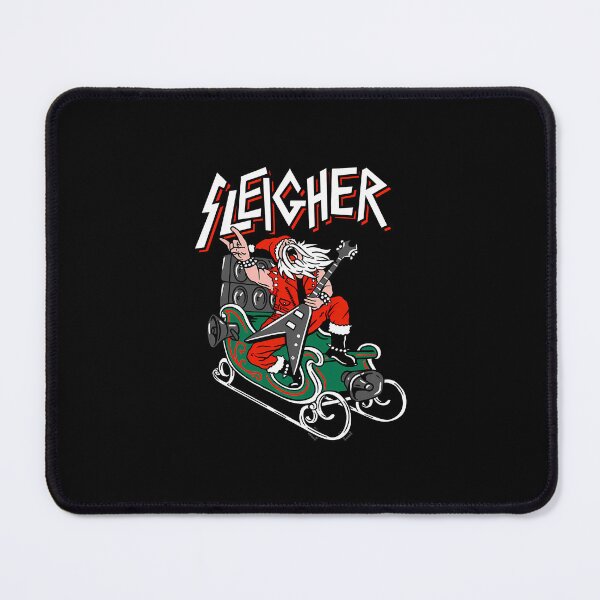 Item preview, ugly christmas sleigher - heavy metal santa designed and sold by JohnnieWilliam3.