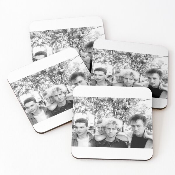 Item preview, Depeche Mode Inspired Retro Band Aesthetic – 80s Monochrome Music Vibe Art designed and sold by MadelynnIbrahim.