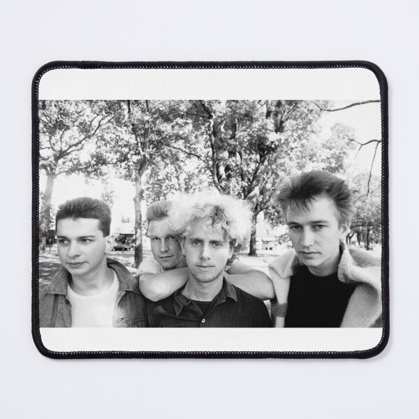 Item preview, Depeche Mode Inspired Retro Band Aesthetic – 80s Monochrome Music Vibe Art designed and sold by MadelynnIbrahim.