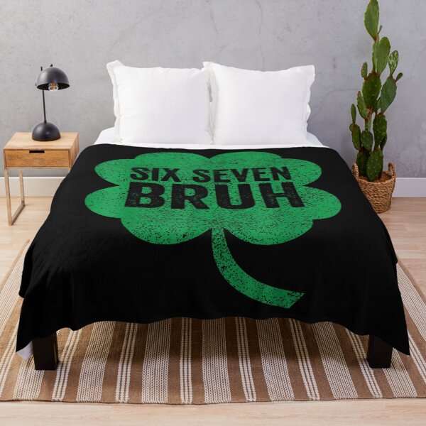 Item preview, Bruh 67 Six Seven Shamrock Funny St Patricks Day Irish Meme designed and sold by merlinnears.
