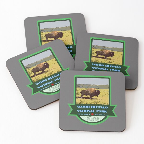 Item preview, Wood Buffalo National Park Vintage Retro Sticker – Canada National Park Badge Design designed and sold by RouseDesigns.