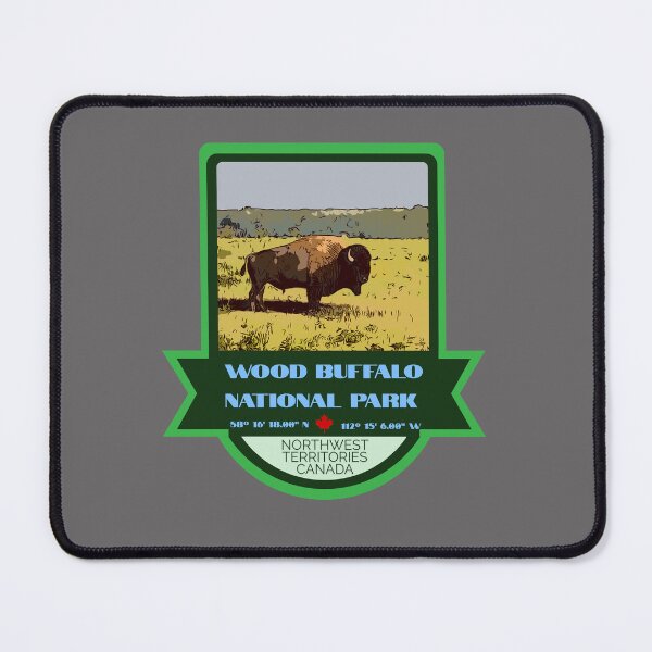 Item preview, Wood Buffalo National Park Vintage Retro Sticker – Canada National Park Badge Design designed and sold by RouseDesigns.