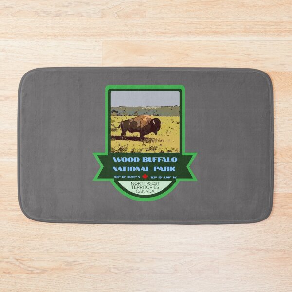 Item preview, Wood Buffalo National Park Vintage Retro Sticker – Canada National Park Badge Design designed and sold by RouseDesigns.