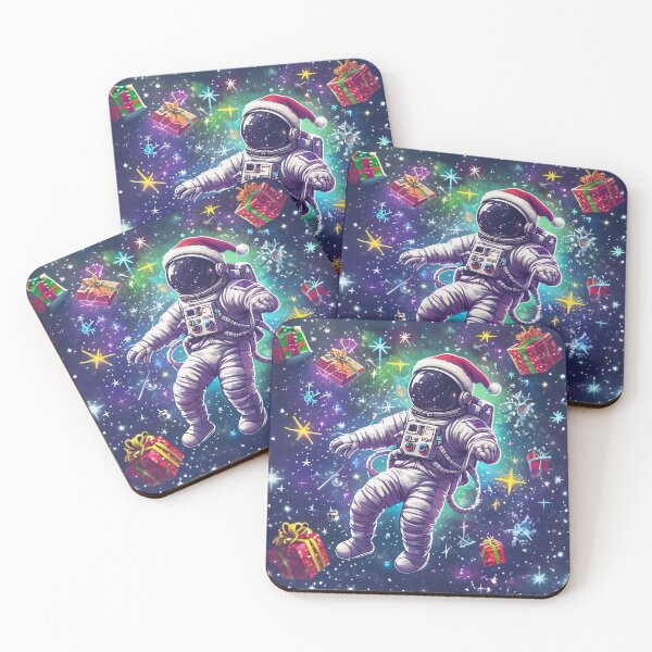 Item preview, Christmas Astronaut in Space – Cute Sci-Fi Holiday Design designed and sold by SmartyWonders.