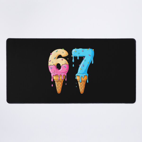 Item preview, Six Seven Ice Cream Drip Cool Meme 67 Funny Number designed and sold by merlinnears.