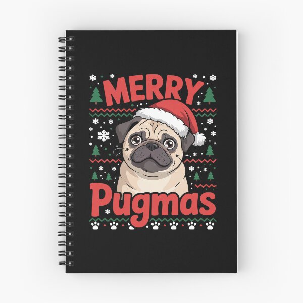 Item preview, Merry Pugmas Pug Santa Hat Xmas Ugly Christmas  designed and sold by THagBlue.