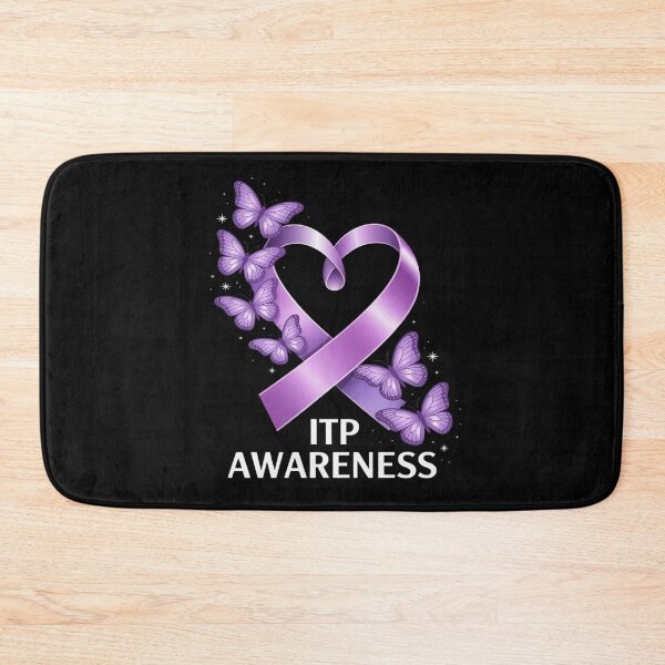 Item preview, ITP Awareness Heart Purple Ribbon Immune Thrombocytopenia designed and sold by velltoons.