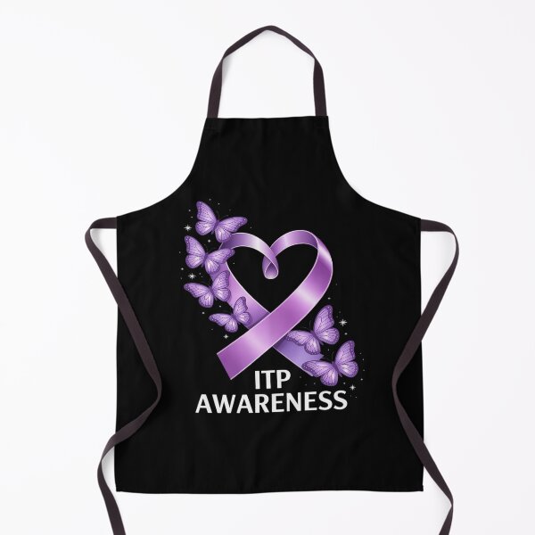 Item preview, ITP Awareness Heart Purple Ribbon Immune Thrombocytopenia designed and sold by velltoons.