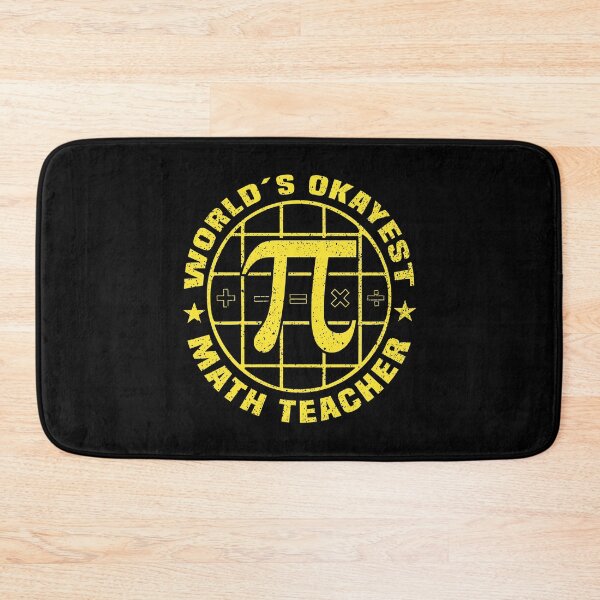 Item preview, World’s Okayest Math Teacher Pi Humor designed and sold by Dmetalx Art Apparel.