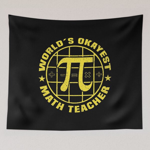 Item preview, World’s Okayest Math Teacher Pi Humor designed and sold by Dmetalx Art Apparel.