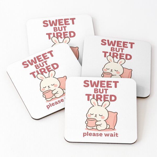 Item preview, Sweet But Tired – Please Wait – Kawaii Aesthetic Bunny designed and sold by VibeLab_Art.