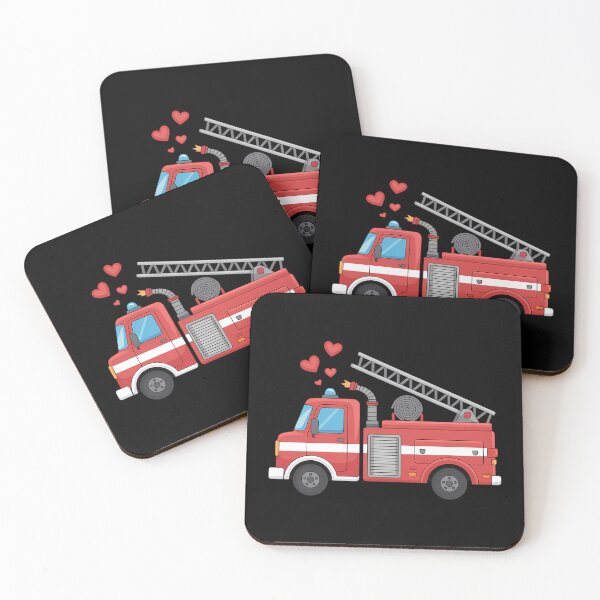 Item preview, Valentine's Day Red Firetruck designed and sold by DentistLegal.