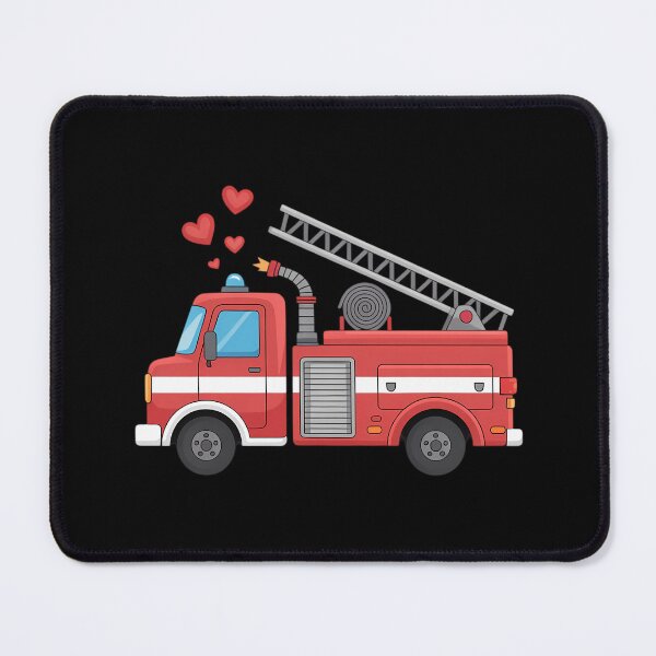 Item preview, Valentine's Day Red Firetruck designed and sold by DentistLegal.