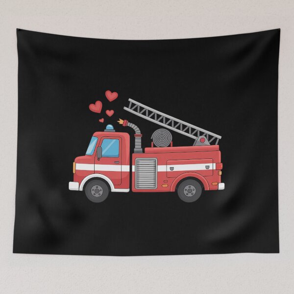 Item preview, Valentine's Day Red Firetruck designed and sold by DentistLegal.