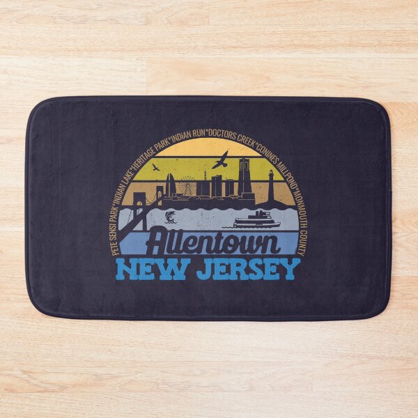 Item preview, Allentown New Jersey Sunset Retro Vintage Local Pride Logo designed and sold by CRHPOD20.
