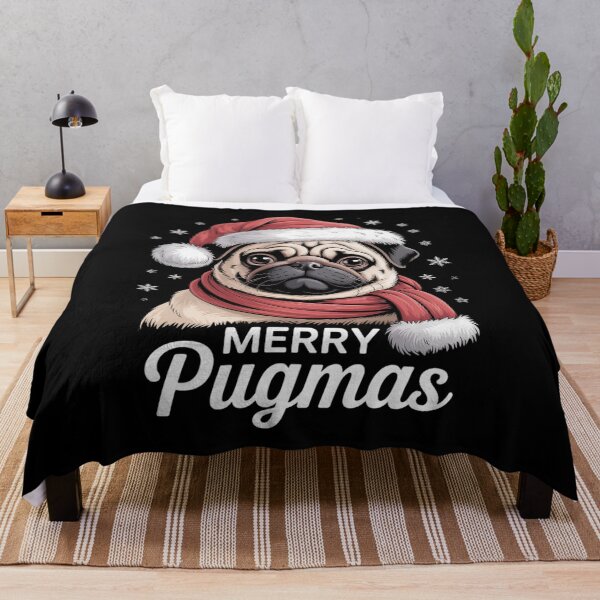Item preview, Merry pugmas santa christmas pug 2 designed and sold by THagBlue.