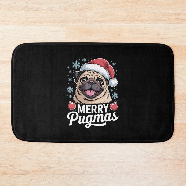 Item preview, Merry pugmas santa christmas pug  designed and sold by Belkisallen.
