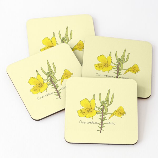 Item preview, Tall Evening Primrose (Oenothera elata) designed and sold by fujimocha.