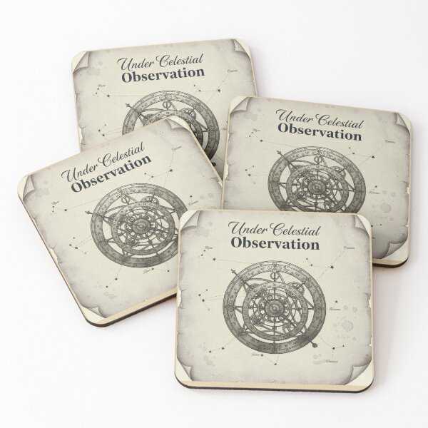 Item preview, Under Celestial Observation | Steampunk Astrolabe Dark Academia Art designed and sold by Searching ideas.