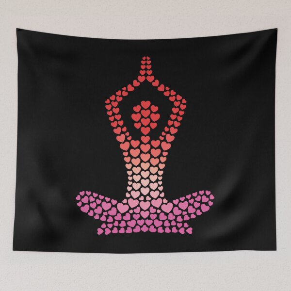 Item preview, Heart Valentines Day Zen Meditation Pose Yoga designed and sold by DentistLegal.