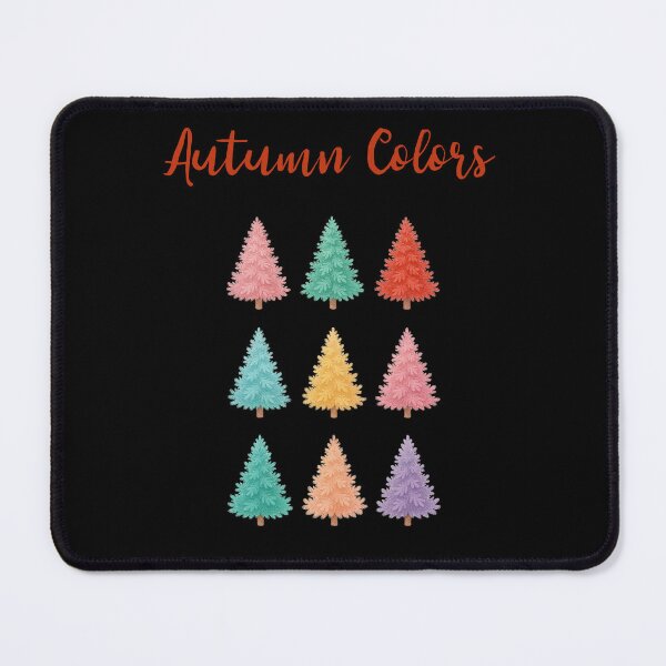 Item preview, Autumn Colors - Pastel Tinsel Trees designed and sold by CraftedHome.