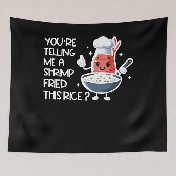 Item preview, Cute Shrimp Fried This Rice Pun T-Shirt designed and sold by LarryMBrown.